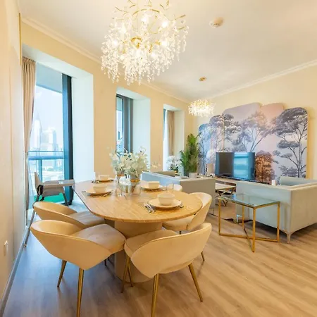 First Class 2Br With Full Dubai Skyline & Sea View Exterior photo