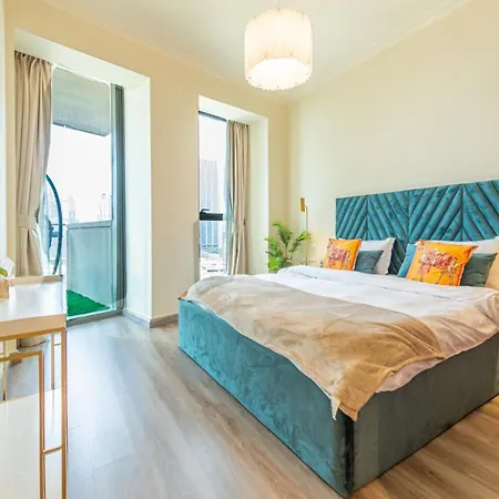 First Class 2Br With Full Dubai Skyline & Sea View Exterior photo